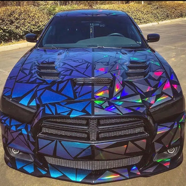 102PCS Angular Shape Sticker For Car Accessories Decoration Side Camouflage Kit Wrap Camo Tuning Styling Waterproof Vinyl Decals (ONLINE ORDER ONLY)