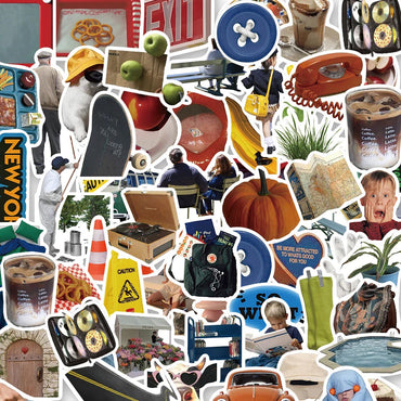 10/30/63pcs Funny Vintage Ins Cartoon Stickers Decoration Laptop Motorcycle Phone Diary Stationery Wall Sticker Kid Classic Toy (ONLINE ORDER ONLY)