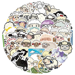 Cute Lamb Cartoon Stickers for Suitcase, Skateboard, Laptop, Luggage, Phone (ONLINE ORDER ONLY)