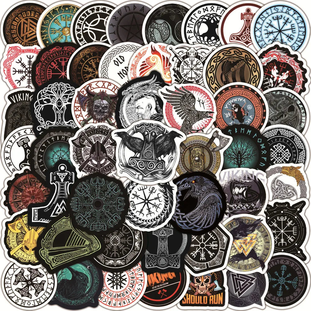 Viking Graffiti Stickers 10/50/100pcs for DIY Fridge Helmet Skateboard Laptop (ONLINE ORDER ONLY)