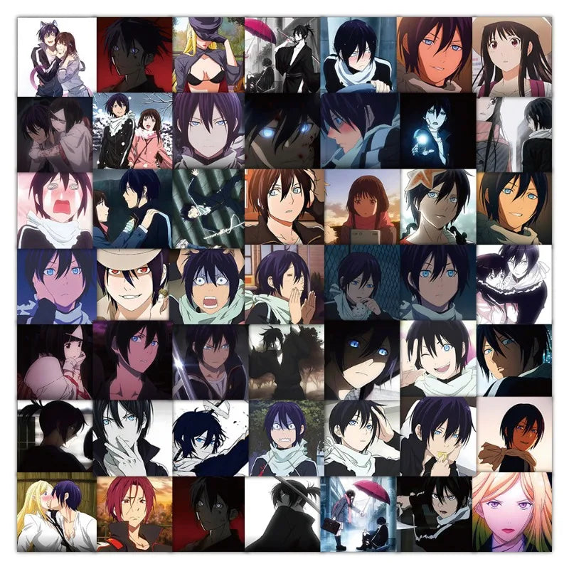 60pcs Noragami Stickers for Laptop, Phone, Car, Scooter, Water Bottle, Suitcase, Stationery, Refrigerator Decoration (ONLINE ORDER ONLY)