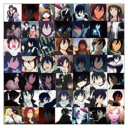 60pcs Noragami Stickers for Laptop, Phone, Car, Scooter, Water Bottle, Suitcase, Stationery, Refrigerator Decoration (ONLINE ORDER ONLY)