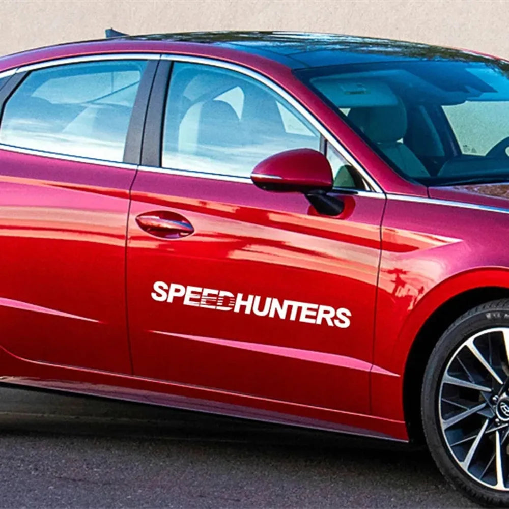 Various Sizes Speed Hunters Graphics Car Vinyl Stickers Waterproof Racing Body Truck Bumper Rear Window Decal Tuning Accessories (ONLINE ORDER ONLY)