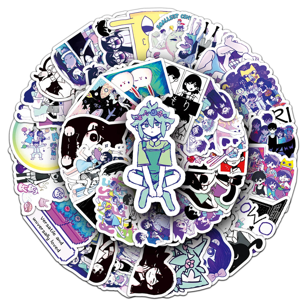 10/30/50PCS Hot Game Omori Graffiti Stickers Personality Creativity Cartoon Decal For Laptop Phone Cup Guitar Waterproof Sticker (ONLINE ORDER ONLY)