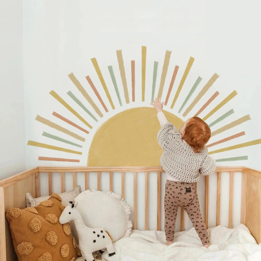 3D Sun Wall Sticker Kids Room Self-Adhesive Boho Design Decal (ONLINE ORDER ONLY)