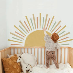 3D Sun Wall Sticker Kids Room Self-Adhesive Boho Design Decal (ONLINE ORDER ONLY)