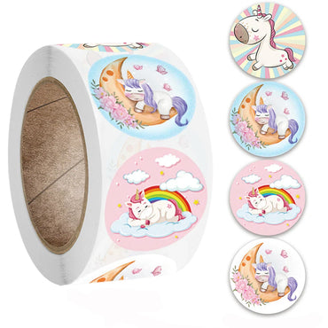100-500pcs Cute Kids Cartoon Animals Labels Stickers for Gift Package Card Birthday Party Wrapping Children Stationery stickers (Online Order Only)
