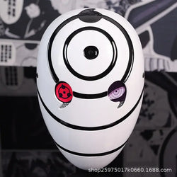 Obito Cosplay Mask: High Gloss Akatsuki Anime Prop
