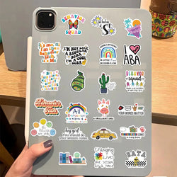 50Pcs ABA Colourful Good Day Stickers For Laptop Luggage Scrapbook Skateboard Guitar Phone Stickers Aesthetic Graffiti Decals (ONLINE ORDER ONLY)