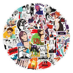 10/30/55PCS DANDADAN Cartoon Stickers Caricature Graffiti Sticker Scrapbook Luggage Laptop Guitar Car Bike Decals Funny Kids Toy (ONLINE ORDER ONLY)