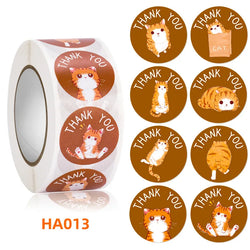 1inch/2.5cm Animal Good Job Cool Stickers Roll for Envelope Praise Reward Student Work Label Stationery Seal Lable (ONLINE ORDER ONLY)