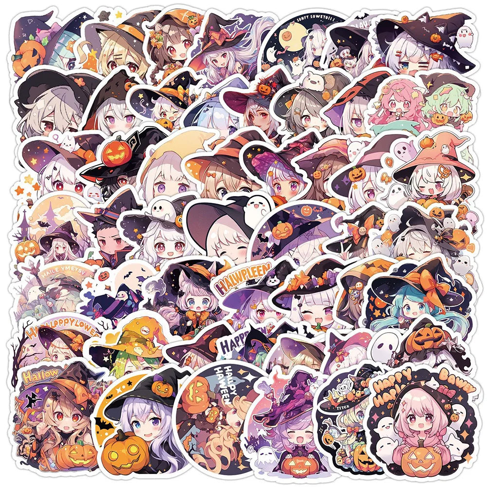 Cute Magic Girl Cartoon Stickers - 10/30/50pcs Aesthetic DIY Laptop Phone Suitcase Graffiti (ONLINE ORDER ONLY)