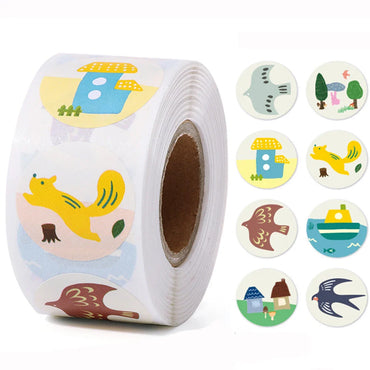 100-500pcs Reward Stickers Teachers Encourage Labels for Kid Motivational Stickers Cute Animals for Students Stationery Labels (ONLINE ORDER ONLY)