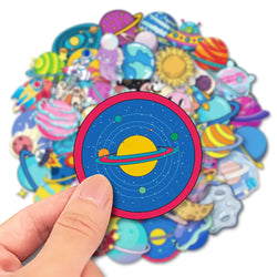 Cosmic Planet Cartoon Stickers for Laptop Luggage Skateboard 10/30/50PCS (Online Order Only)