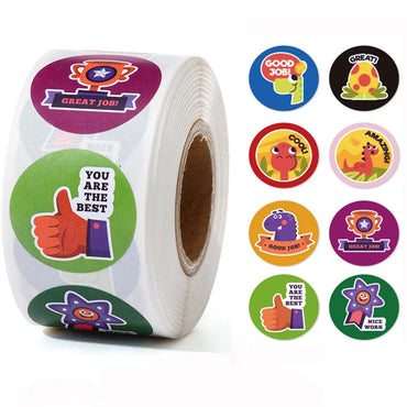 100-500Pcs Teacher Reward Sticker Fun Motivation Animal Sticker For School Teacher Student Stationery Stickers (ONLINE ORDER ONLY)
