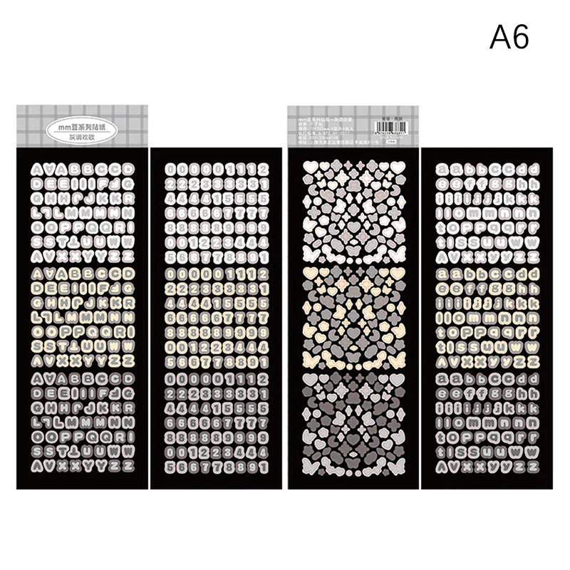 Laser Bling Alphabet Stickers 4-Pack for Scrapbooking & Photo Albums (ONLINE ORDER ONLY)