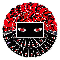 50Pcs Cartoon Eyes Waterproof Vinyl Stickers for Skateboard Snowboard Decal (Online Order Only)