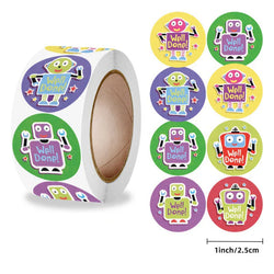100-500pcs Cute Reward Stickers Roll with Word Motivational Stickers for School Teacher Kids Student Stationery Stickers Kids (Online Order Only)
