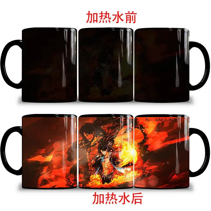 One Piece Color Changing Mug: Nika Luffy & Ace Magic Cup (ONLINE ORDER ONLY)