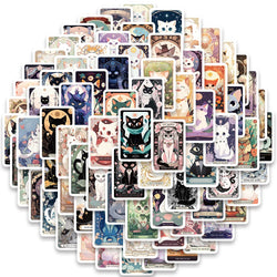 78pcs Cute Cartoon Cats Tarot Card Stickers (Online Order Only)