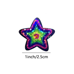 100-500pcs Color Star Sticker Birthday Wedding Gift Party Decor Seal Sticker Envelope Invitation Sticker Baking Label (ONLINE ORDER ONLY)