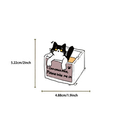 50PCS Cute Cow Cat Stickers Vinyl Waterproof Funny Cats Decals for Water Bottle Laptop Skateboard Scrapbook Luggage Kids Toys (ONLINE ORDER ONLY)