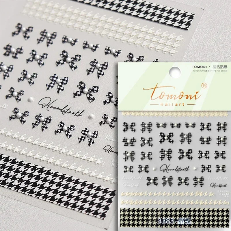 Shiny Colorful Color Block Fragment Square Fragment Grid Rhombus 3D Self Adhesive Nail Art Stickers Rhinestone Manicure Decals (Online Order Only)
