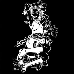 Anime Large Pattern Car Sticker Japanese Anime Cherry Blossom Decoration Window Side Auto Parts Girl Vinyl Decals (ONLINE ORDER ONLY)