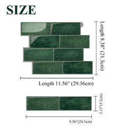 10 Sheets Peel and Stick Wallpaper Waterproof Subway 3D Wall Tile Sticker Easy to Install Big Size Wall Sticker for Home Decor (ONLINE ORDER ONLY)