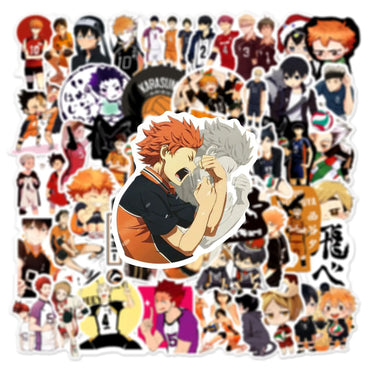 Haikyuu!! Stickers Set: Animation Decals for Kids - Fridge, Laptop, Phone, Guitar, Skateboard (Online Order Only)