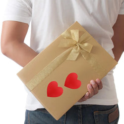 Heart shape of Red Stickers seal labels 50 Labels stickers scrapbooking for Package and wedding decoration stationery sticker (ONLINE ORDER ONLY)