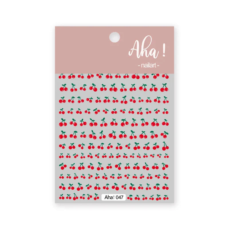 Japanese Style Little Daisy 3D Nail Stickers Summer White Florals Petals Flowers Back Glue Decals Cute Five Petals Manicure Tips (ONLINE ORDER ONLY)