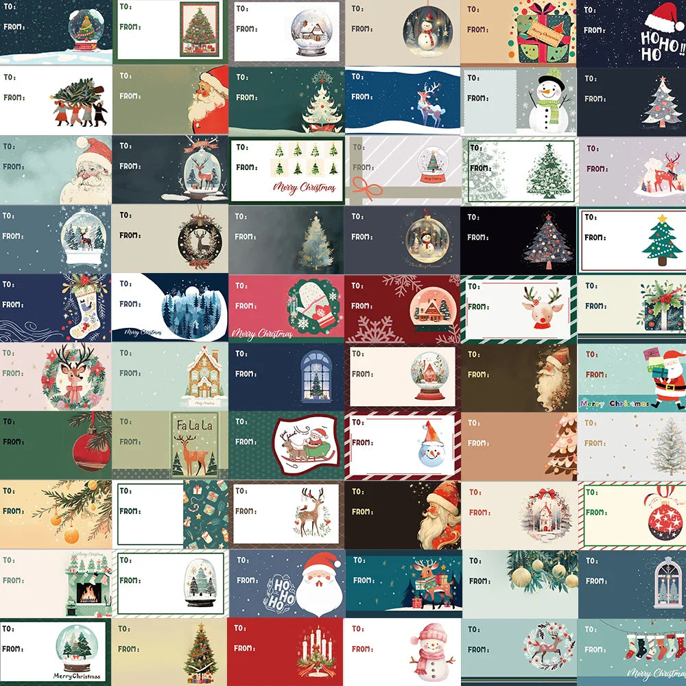 Christmas Memo Sticker Set - Holiday Decoration & Gift Decals (Online Order Only)