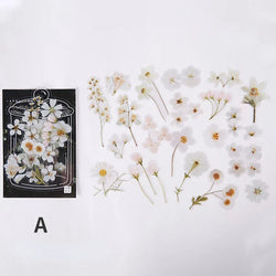 40Pcs Fresh Flower Stickers - Cute Decorative Stationery Stickers (ONLINE ORDER ONLY)