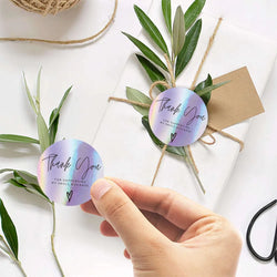100-500PCS New Thank You Stickers for Business Packaging Stickers Rolling Sticker Roll Merci Small Home Made Lables TZ007-A (ONLINE ORDER ONLY)