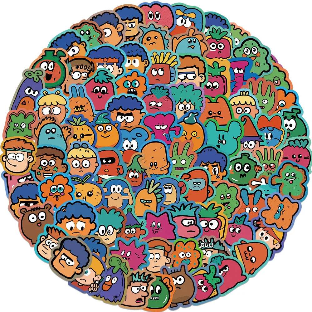 Waterproof Cartoon Sticker Pack for Kids - Laptop, Bottle, Phone, Scrapbook, Helmet Decals (ONLINE ORDER ONLY)