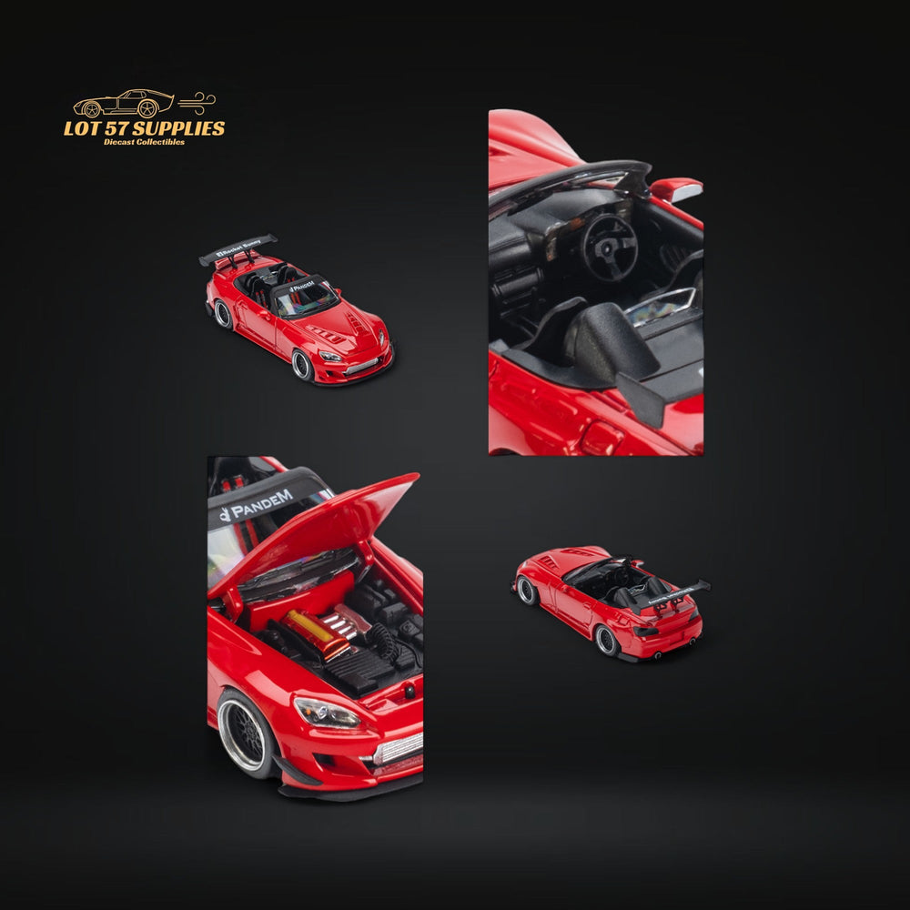 Microturbo Honda S2000 Roadster Pandem Rocket Bunny Aero Kit in Red 1:64 (ONLINE ORDER ONLY)