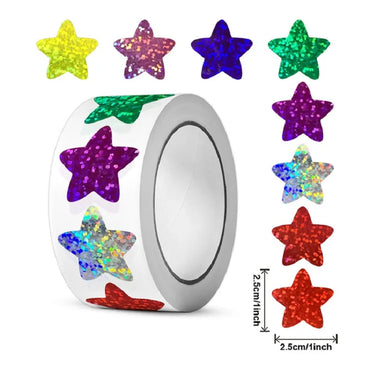 100-500PCS New Star Stickers Roll Small Packaging Pack Stickers Photocard Decor Heart Home Made Rolling Sticker TZ304 (ONLINE ORDER ONLY)