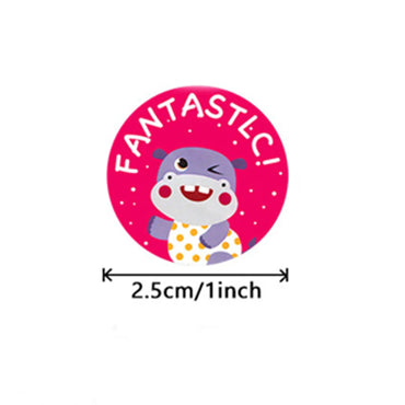 100-500pcs Cute Cartoon Animals Reward Stickers for Kids School Teacher Supplies Kids Classic Toy Gift Sealing Decor Stationery (ONLINE ORDER ONLY)