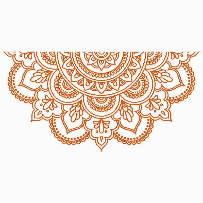 Half Mandala Car Sticker Decoration Window Bodywork Styling Motorcycle Accessories Die Cutting Vinyl Decals (ONLINE ORDER ONLY)
