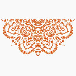 Half Mandala Car Sticker Decoration Window Bodywork Styling Motorcycle Accessories Die Cutting Vinyl Decals (ONLINE ORDER ONLY)