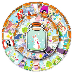 50Pcs Cartoon Waterproof Vinyl Stickers for Skateboard Snowboard (Online Order Only)