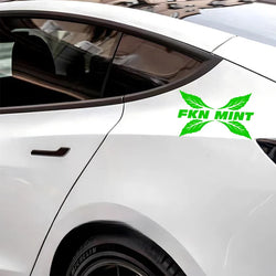 "FKN MINT"stickers,creative decal High Quality And Durable Automobiles Exterior Accessories Self-adhesive Decals (ONLINE ORDER ONLY)