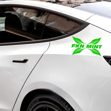"FKN MINT"stickers,creative decal High Quality And Durable Automobiles Exterior Accessories Self-adhesive Decals (ONLINE ORDER ONLY)