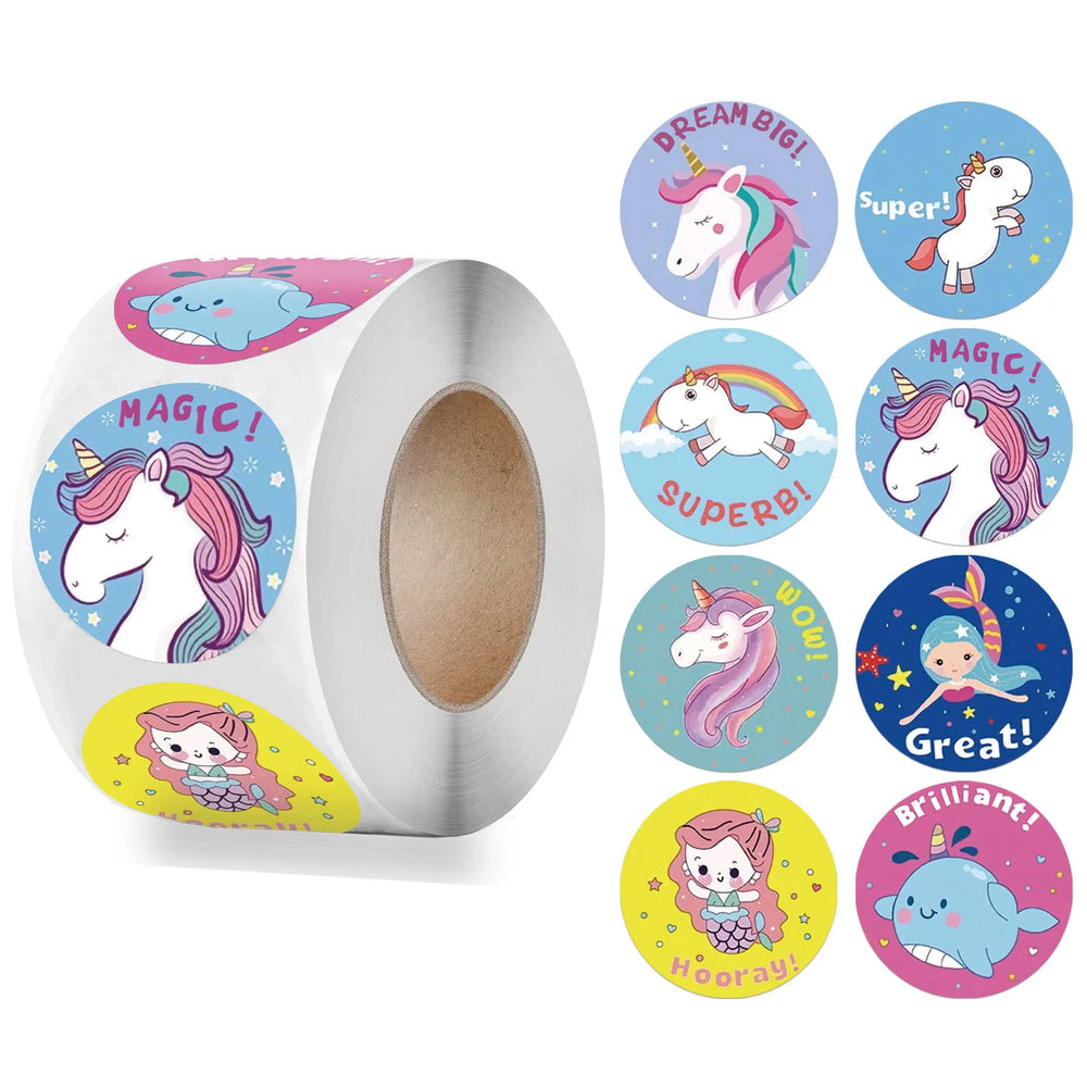 500pcs Cute Cartoon Starfish Stickers Children Reward Label Encouragement Scrapbooking Decoration Stationery Stickers (Online Order Only)