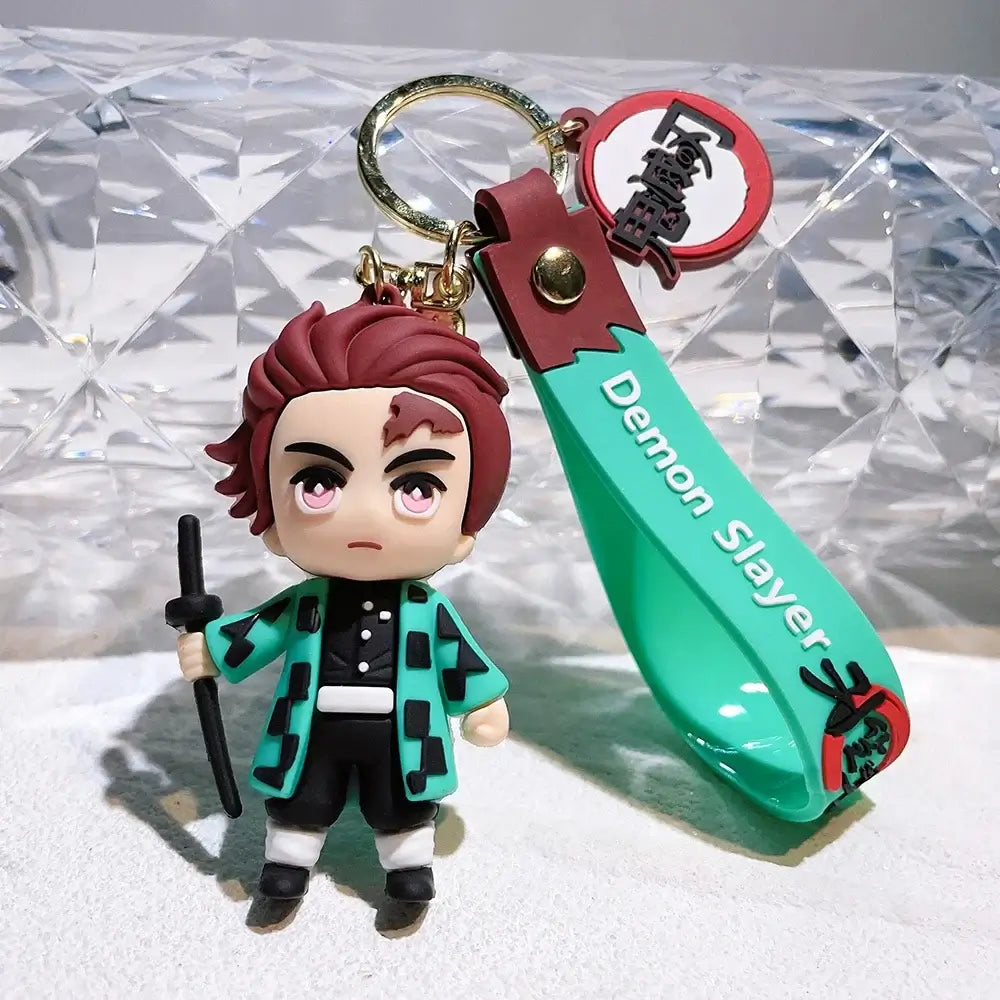 Demon Slayer Keychains: Cute Anime Car & Bag Pendant Accessories (ONLINE ORDER ONLY)