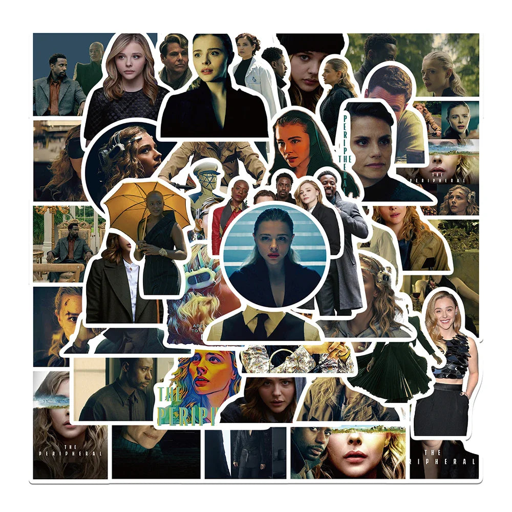 10/30/50PCS The Peripheral Horror TV Series Stickers Skateboard Phone Notebook Motorcycle Bike Cartoon Decoration Kids Toys Gift (ONLINE ORDER ONLY)