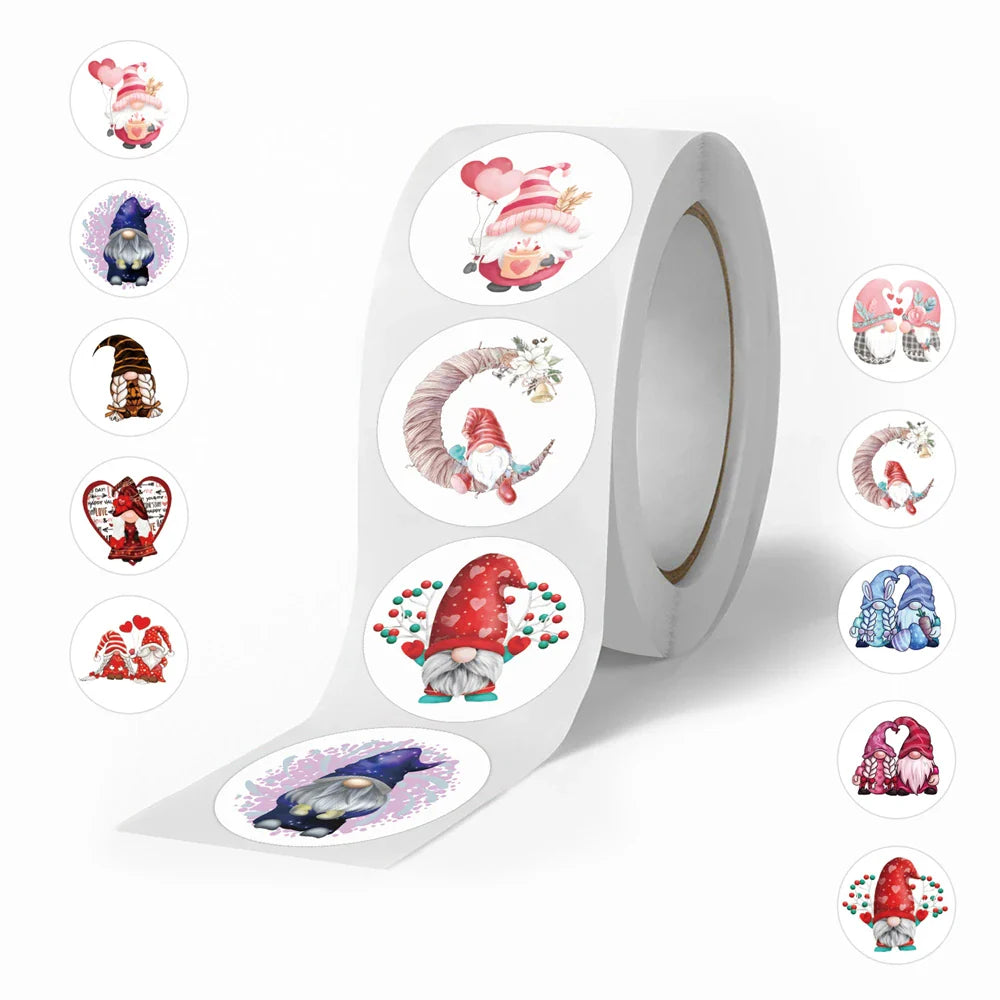 500pcs/roll Kids Stationery Stickers Birthday Party Back ground Fruits Balloon Happy Banner Refrigerator Vegetable Stickers Toys (Online Order Only)