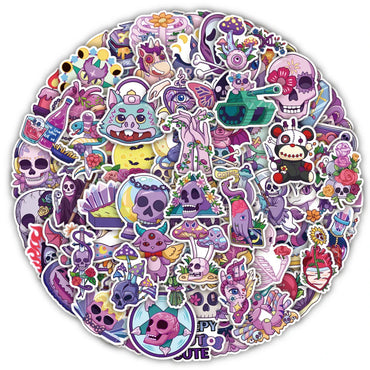 10/30/50/100PCS Cute Gothic Artistic Horror Halloween Stickers Cartoon Decal Laptop Phone Luggage Funny Cool Sticker for Kid Toy (ONLINE ORDER ONLY)