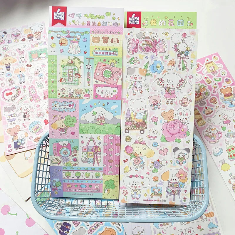 Scrapbook Stationery Decorative Stickers Arts Diy Crafts Album Journal Planner Cute Deco Stickers Flakes Idol Card (Online Order Only)